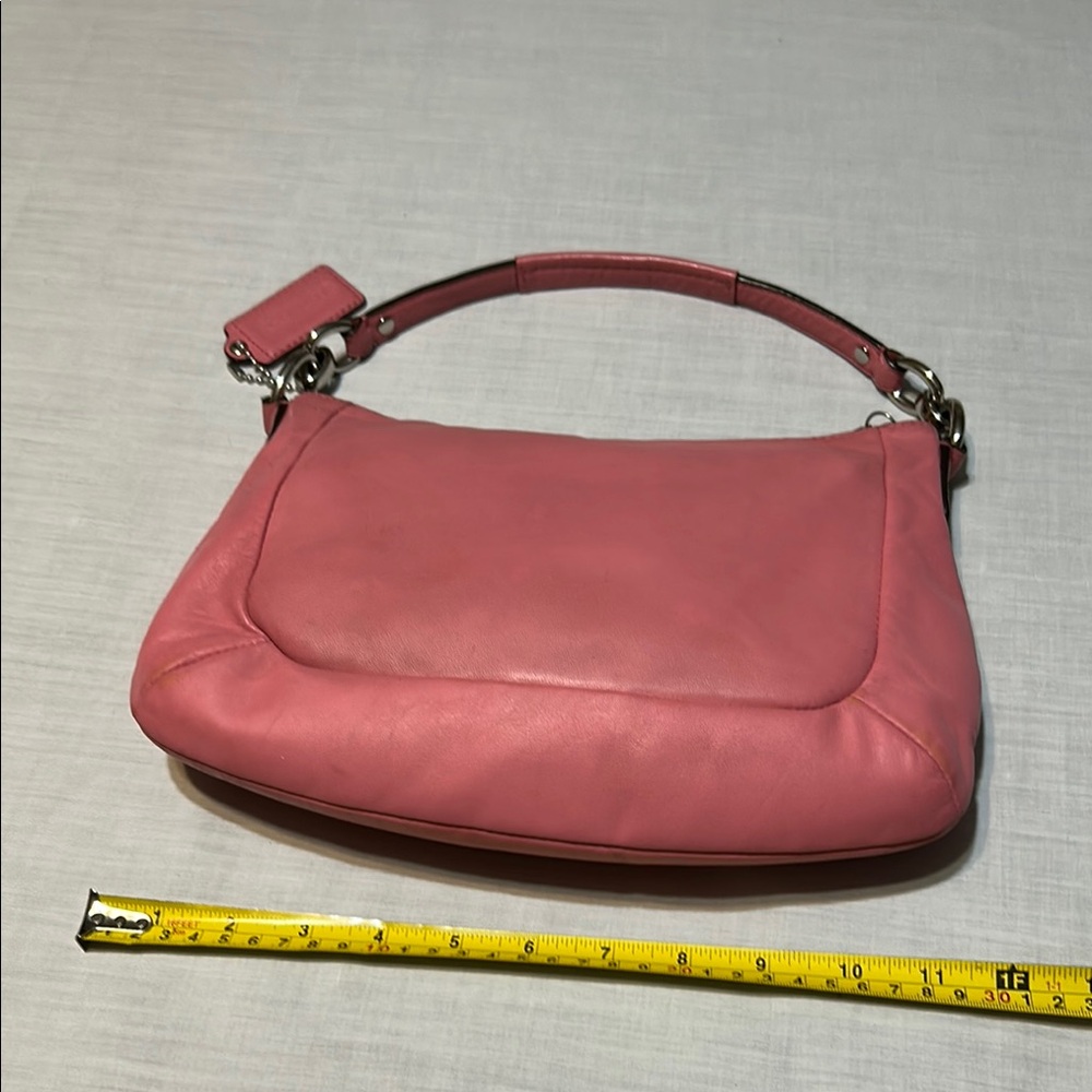 Coach Pink Leather Kristin Shoulder Women's Bag - Picture 6 of 10